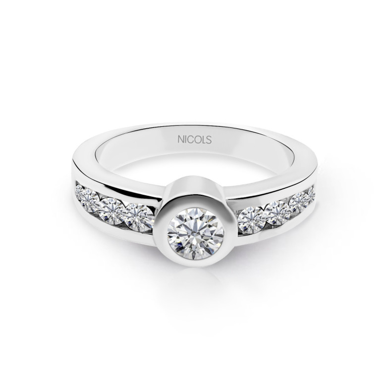 Anello di diamante Emily 0.75 Oro bianco 99917261011