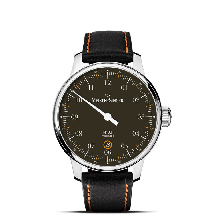Meistersinger Clássico No.03 40mm Preto DM902C