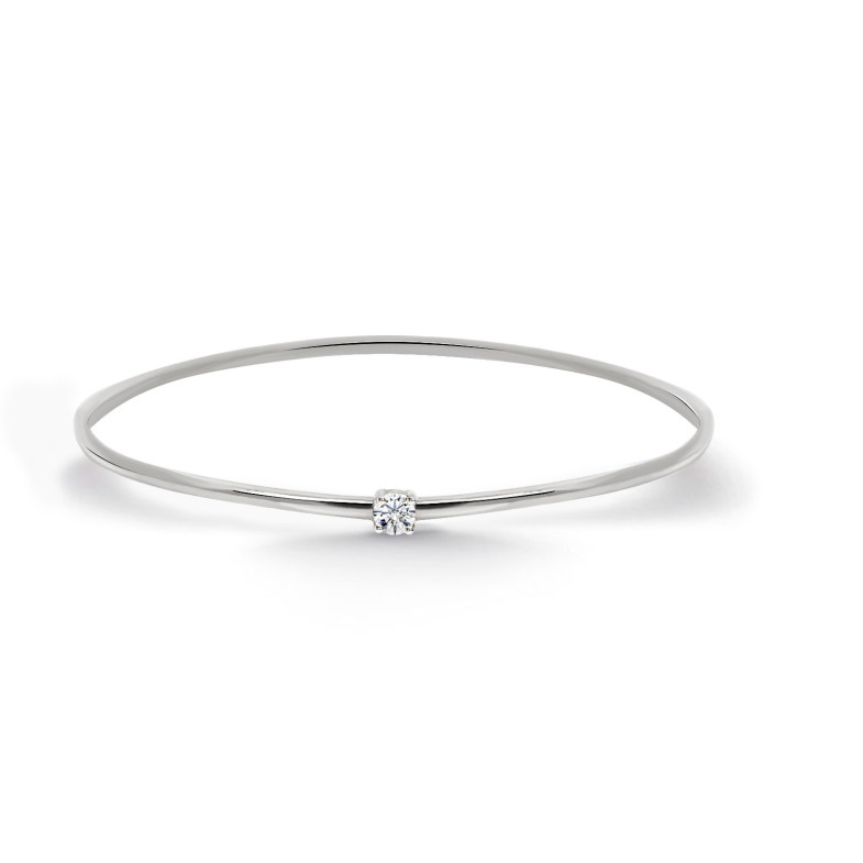 Bracelet Tube Round White Gold 1 Diamond Eloise 35010951031