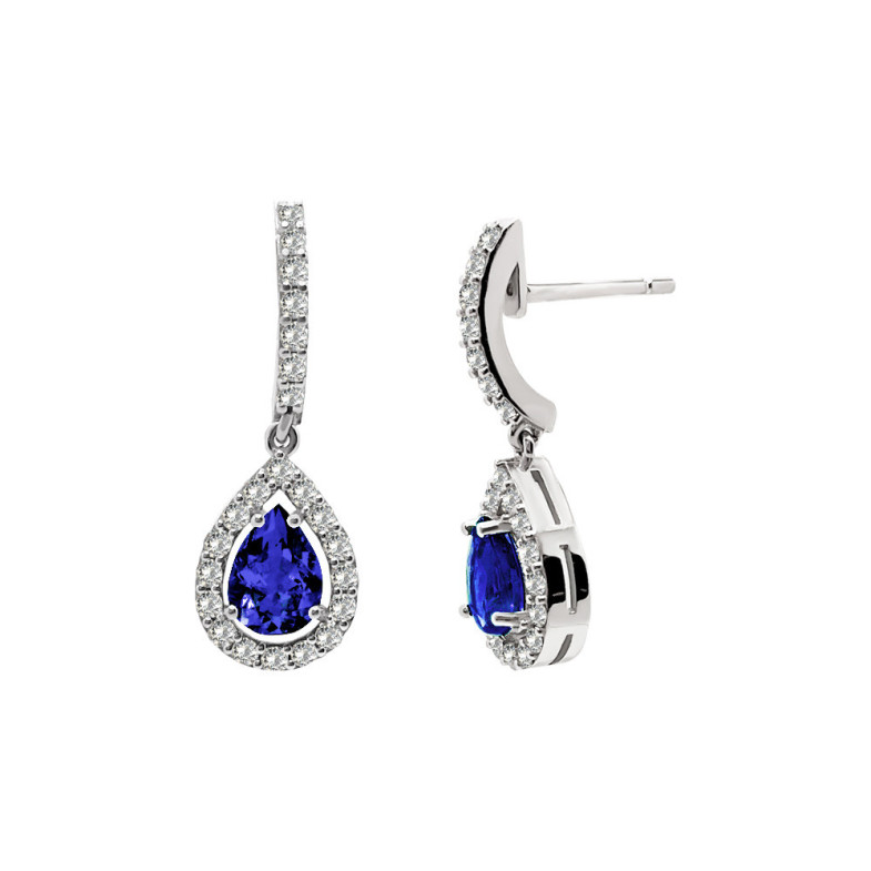Pendientes Zafiro Sunset Drop 1.30Ct Oro Blanco 99929968222