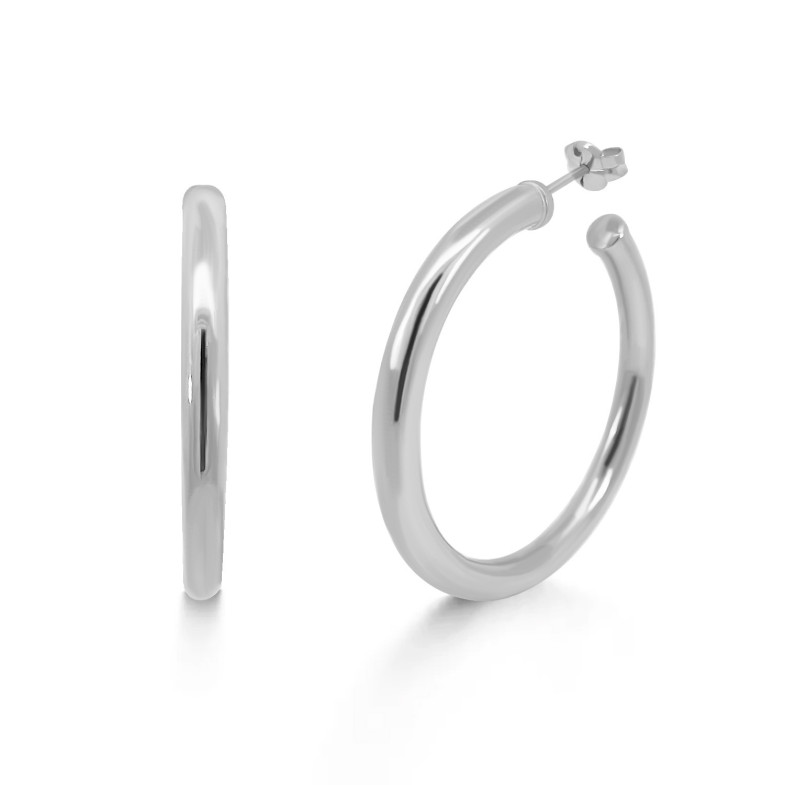 Ohrringe von Aro Oro Blanco 40mm 36810012120