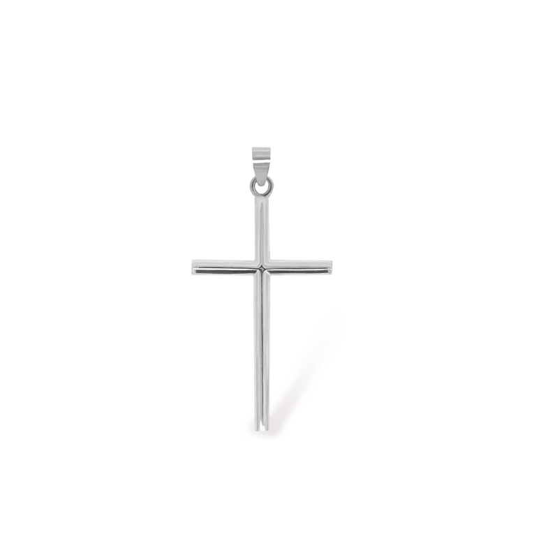 White Gold Cross Round Tube 24x14 36810020153