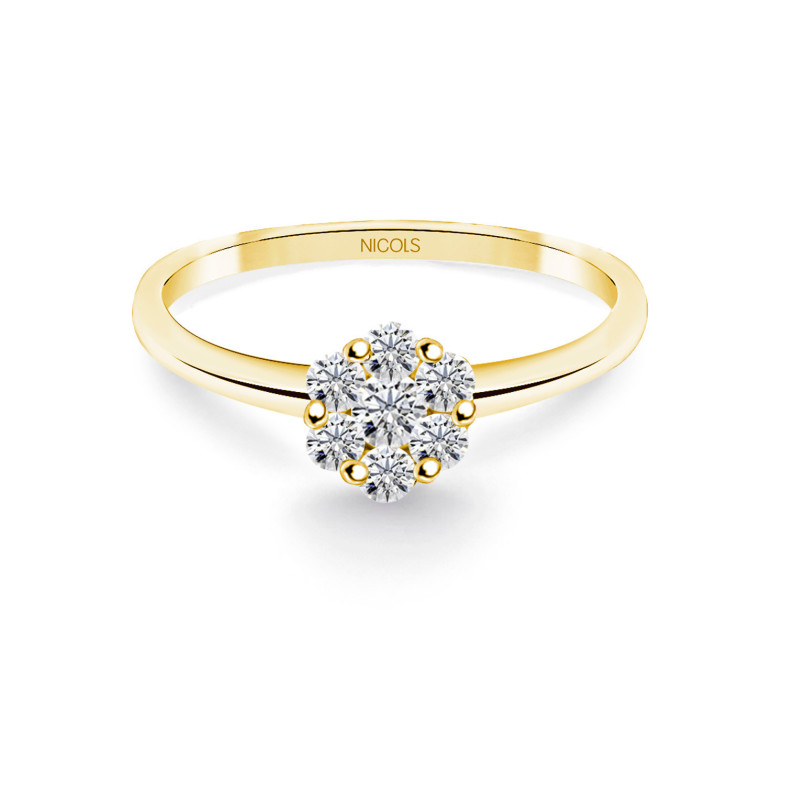 Anel de diamante CAMELIA 0,35 ouro amarelo 20110202111
