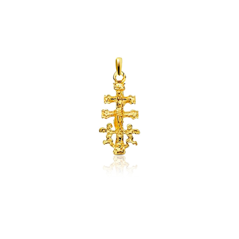 Croce d'oro di Caravaca 18Kt 23x12mm 04520011253