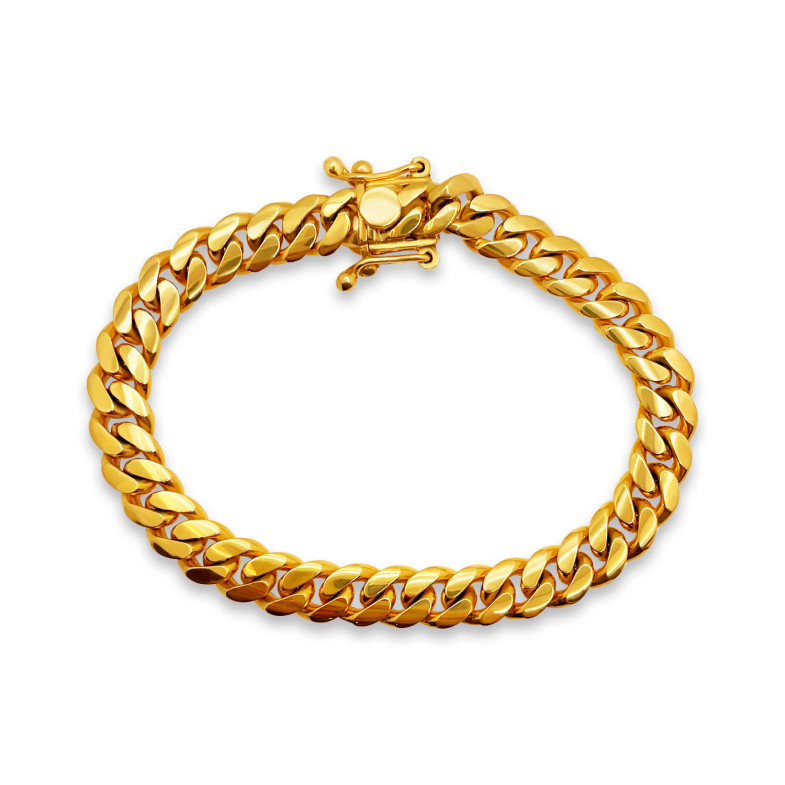Pulsera Cubana 20cm Oro Amarillo Maciza 18Kt 99933050835