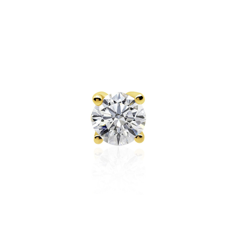 Diamond Earring Man 0.60-1.50ct Or jaune vif