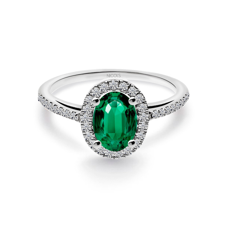 Anillo Esmeralda Orla Dalia 0.98 14710741013