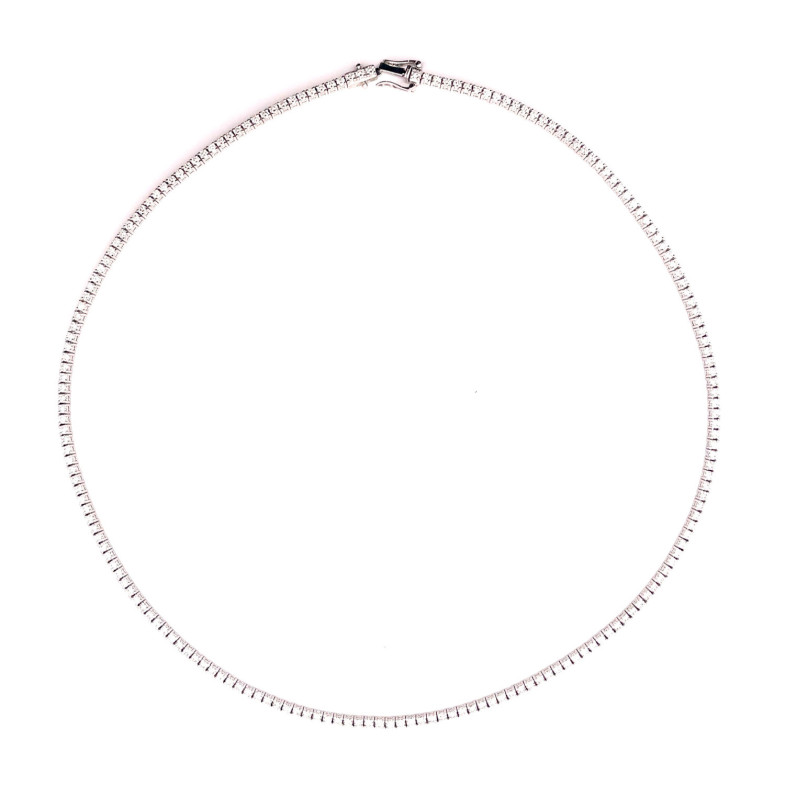 Riviere Diamonds Necklace 6 carats 43cm Jackie 26910185041