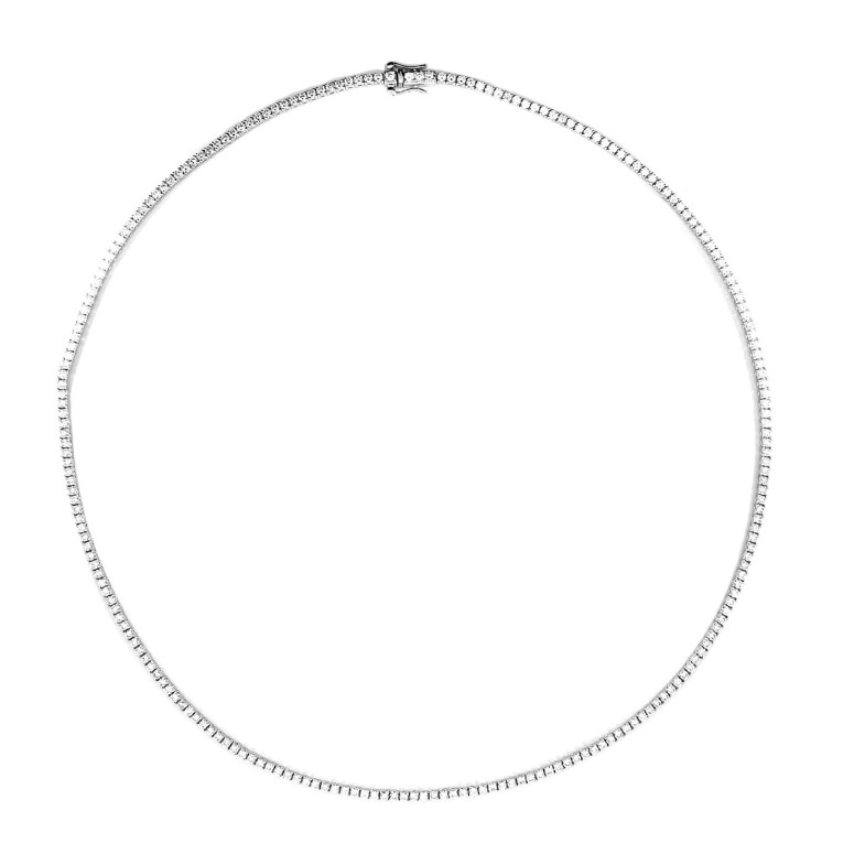 Riviere Diamonds Necklace 5 carats 43cm Jackie 32810122041