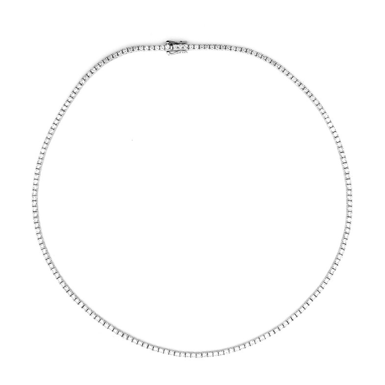 Riviere Diamonds Necklace 7 carats 43cm Jackie 32810123041