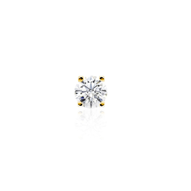 Diamond Earring Man 0.20-0.50ct Katherine d'or jaune vif