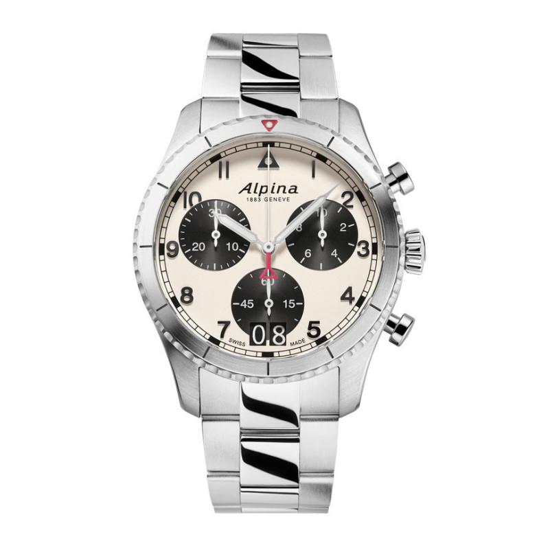 Alpina Startimer Pilot Quartz Chronograph Big Data 41Mm AL-372WB4S26B