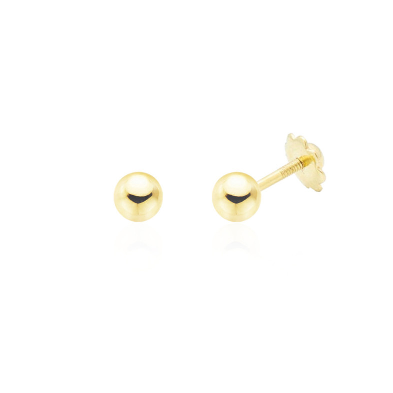 Ohrringe Baby Gold Ball Tunerca Rosmarin