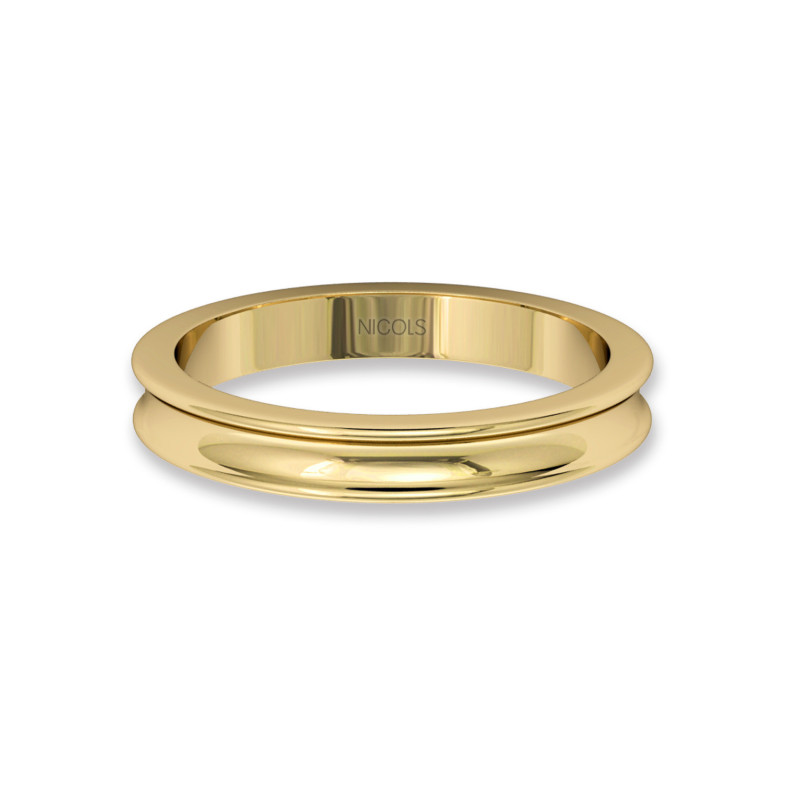 ATENEA Yellow Gold Wedding Alliance