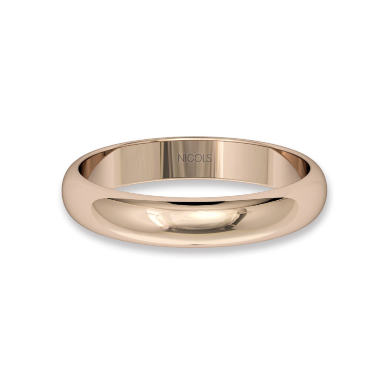Alianza de Boda WICCA Oro Rosa