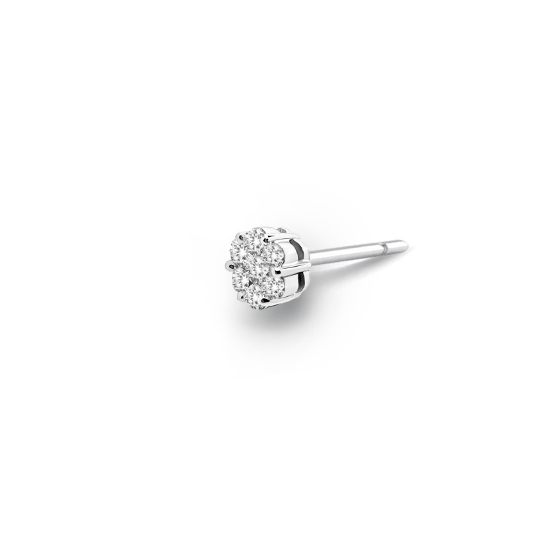 Diamond Piercing Earring Camellia 0.38 Sleeper 14710010029