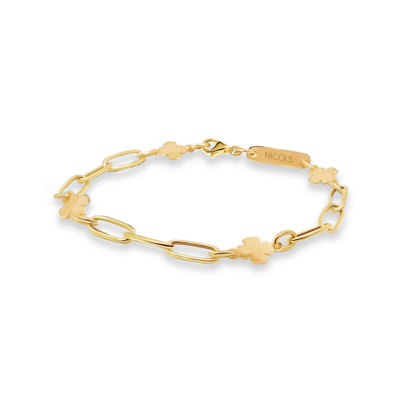 Women's Yellow Gold Clover Slave Bracelet 36710010130
