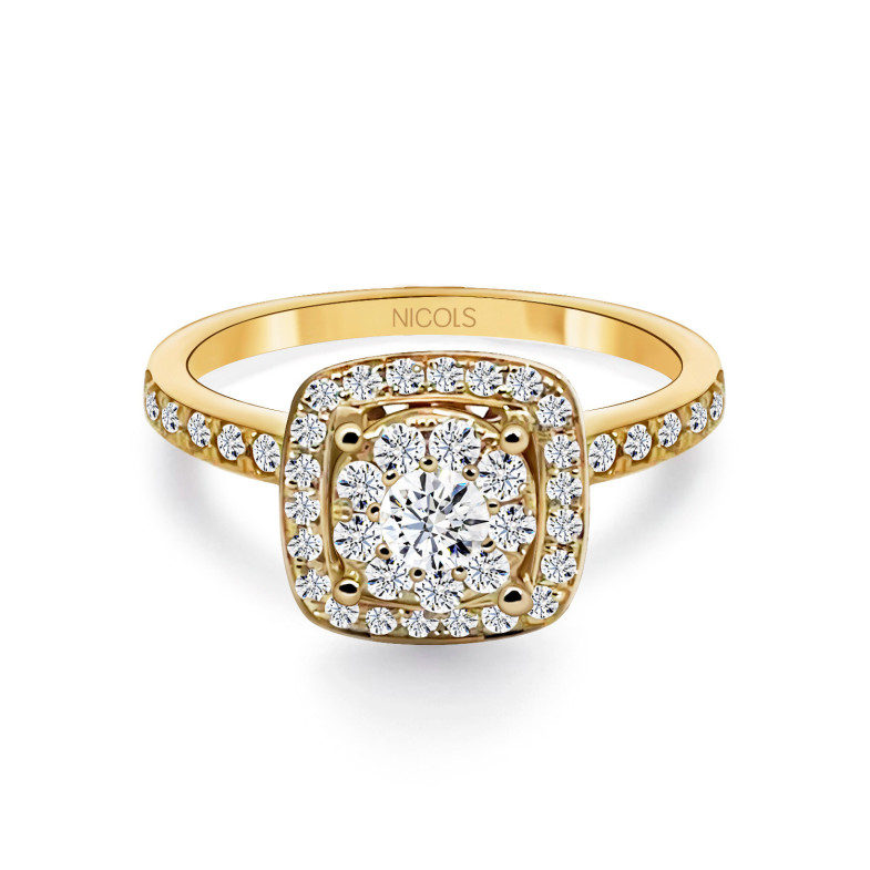 GARDENIA Diamond Ring 0.78 Yellow Gold 14710802015