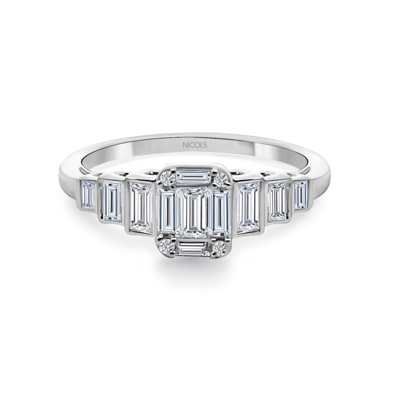 Minerva-Diamantring 0,65 Karat Weißgold 32810091011