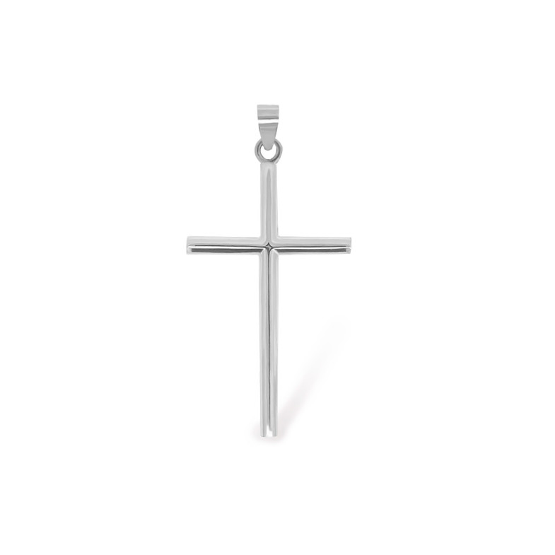 White Gold CrossRound Tube 30x18 36810021153