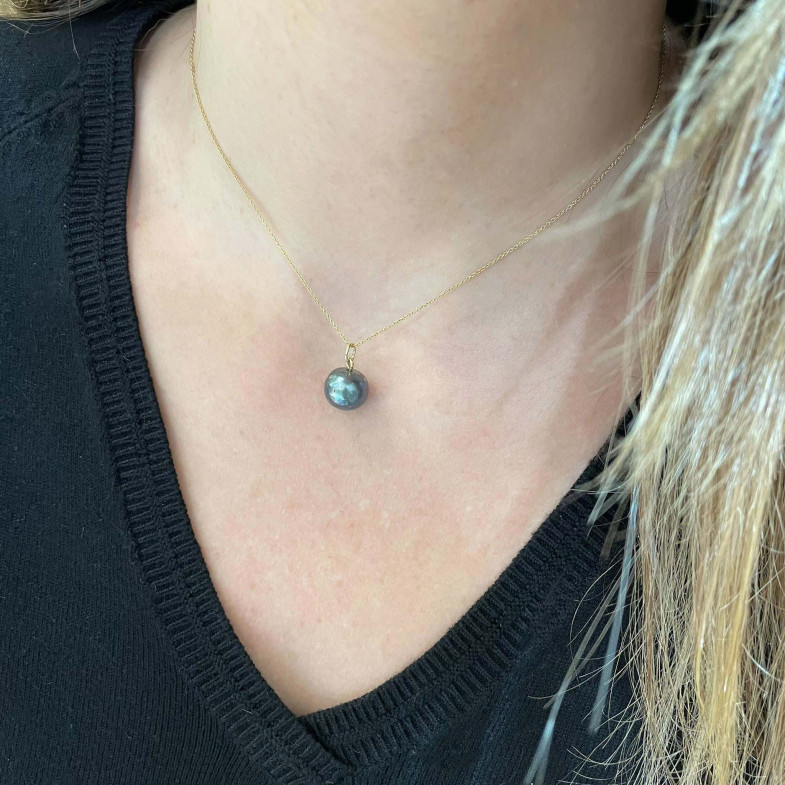 Ciondolo perla nera TAHITI 99927512751
