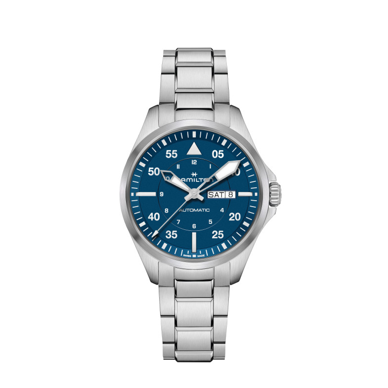 Hamilton Khaki Aviation Pilot Day Data Auto H64635140