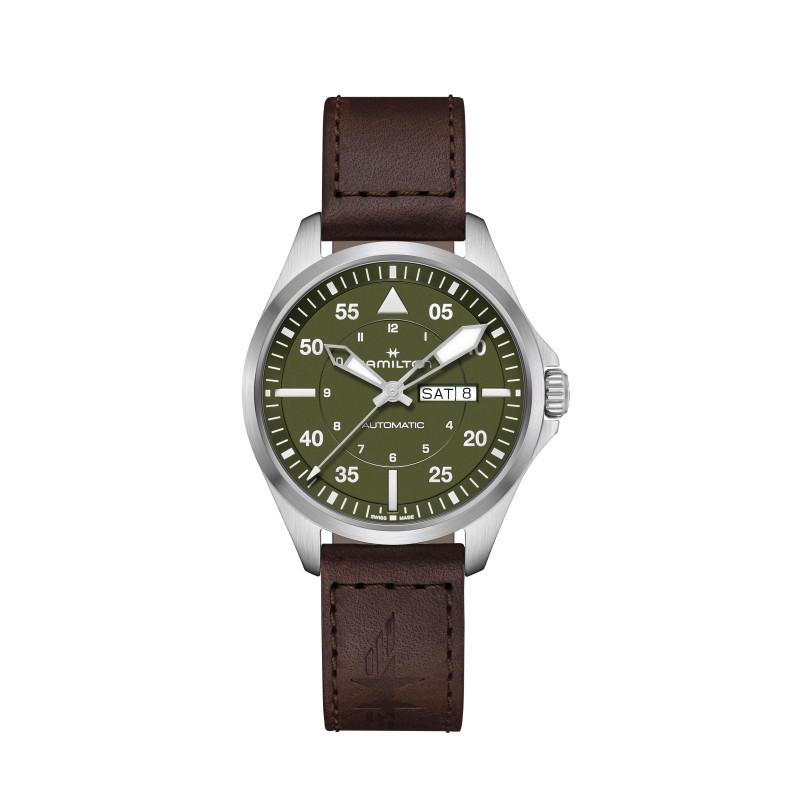 Hamilton Khaki Aviation Pilot Day Date Auto H64635560