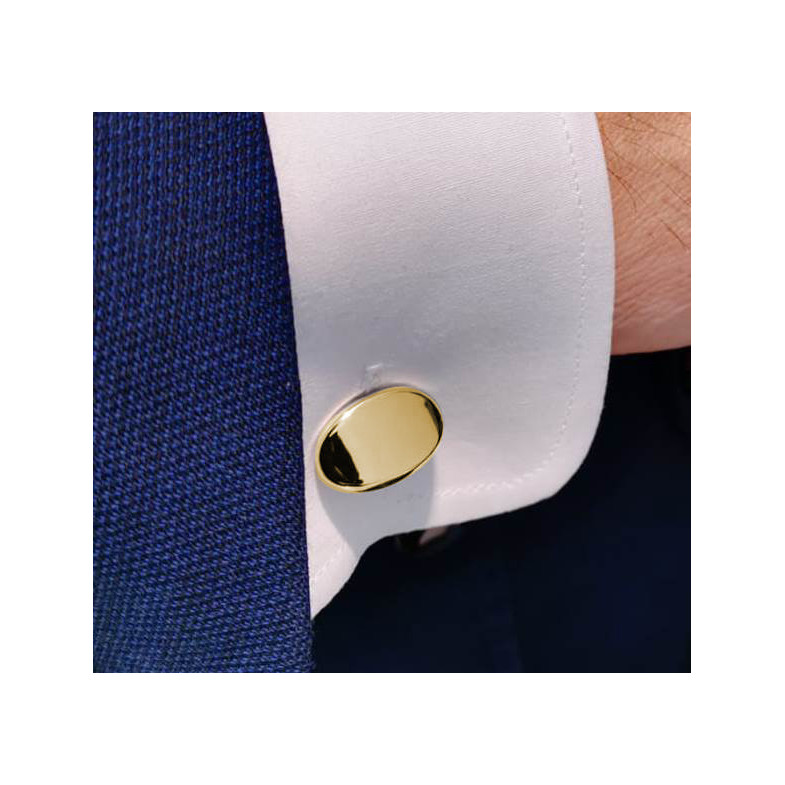 Engravable Square Gold Cufflinks 33810112681