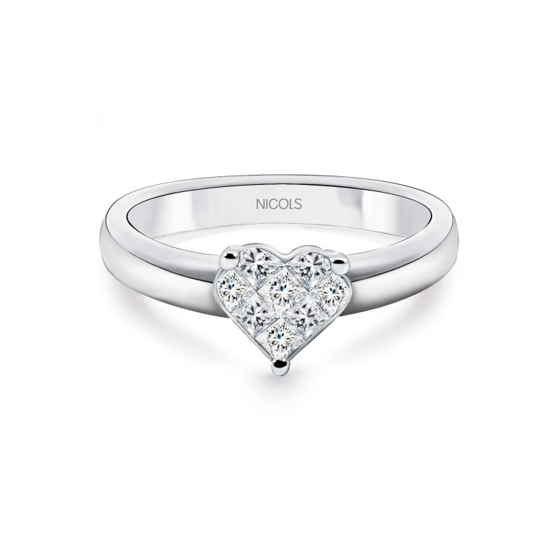 Cuore amore diamante anello 0.30 22910000111