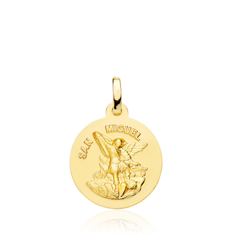 Medaille des Heiligen Erzengels Michael, 18 mm, 18 Karat, 36211211852