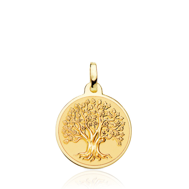 Tree of Life Medal Pendant 18Mm 18Kt Gold 36215001852