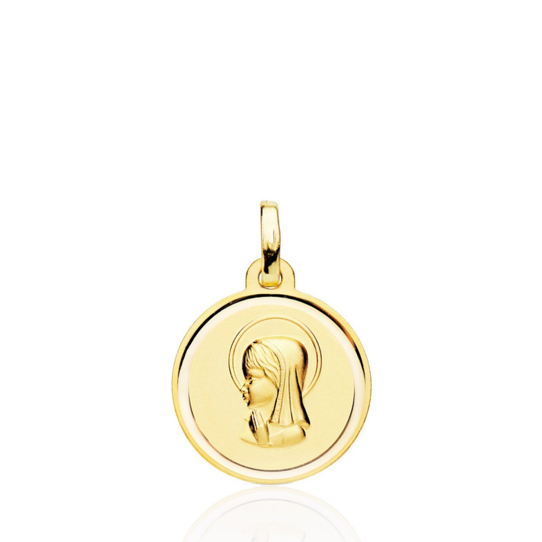 Medal 16mm Virgin Girl Shinny Bezel 18kt 36210511652