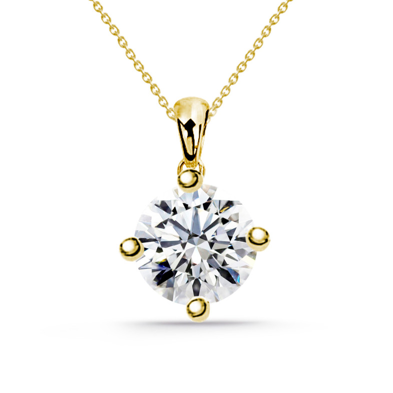 Collier en diamant Jackie Twisted 0.55-1.00ct Or jaune solitaire 99925232045