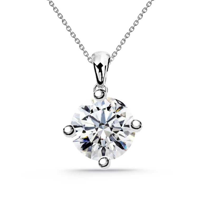 Collar Diamante Jackie Twisted 0.55-1.00ct Solitario Oro Blanco 99925232041