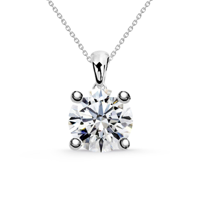 Collier Diamant JACKIE 0.55-1.00ct Or blanc solitaire 99925222041