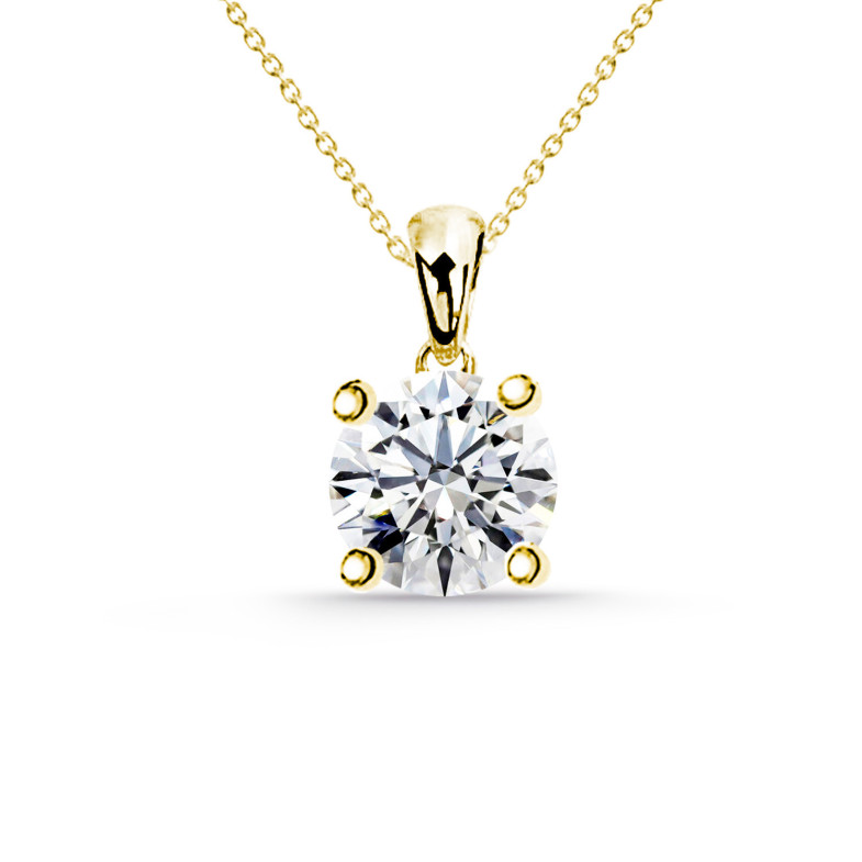 Collier Diamant JACKIE 0.10-0.50ct Or jaune solitaire 9995221045