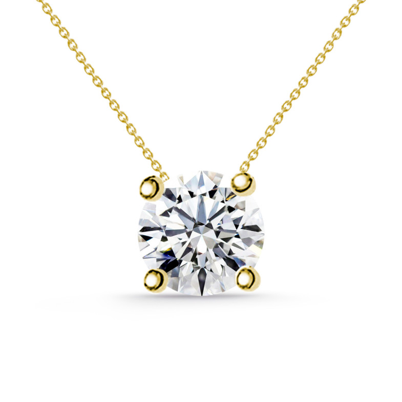 Halskette Diamante KATHERINE 0.55-1.00ct Einsames Gelbgold 99920282045