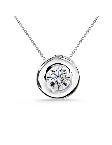 Colar de senhora de diamante 0.10-0.50ct Ouro Solitário Branco 99928311041