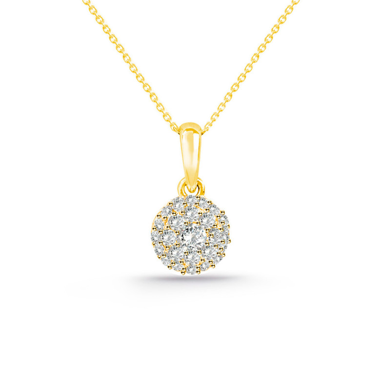 Pendentif Diamant STYLE 0.32 Or jaune PUREZA 14710991141