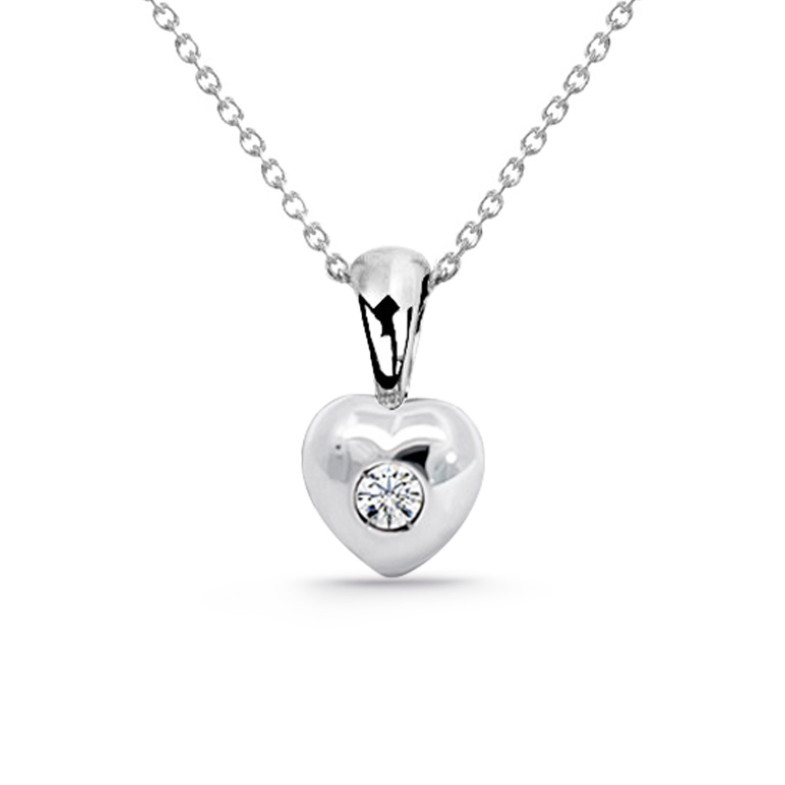 0.08ct Diamond Heart Pendant 99928831041