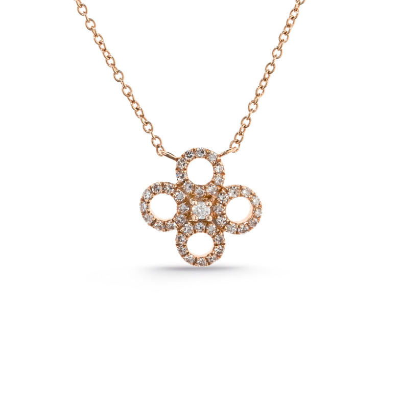 Colar de ouro Flor redondo LITTLE DETAILS 29210515241