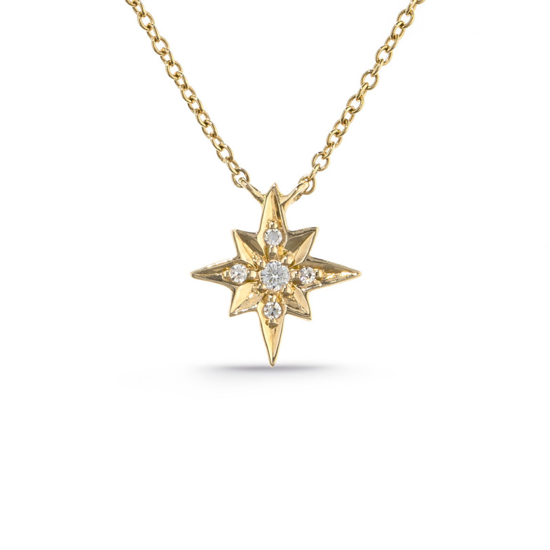 Shooting Star Gold Necklace LITTLE DETAILS 29210516141