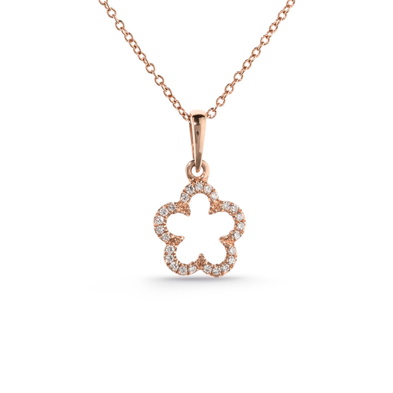 Gold Flower Necklace LITTLE DETAILS. 29210511241