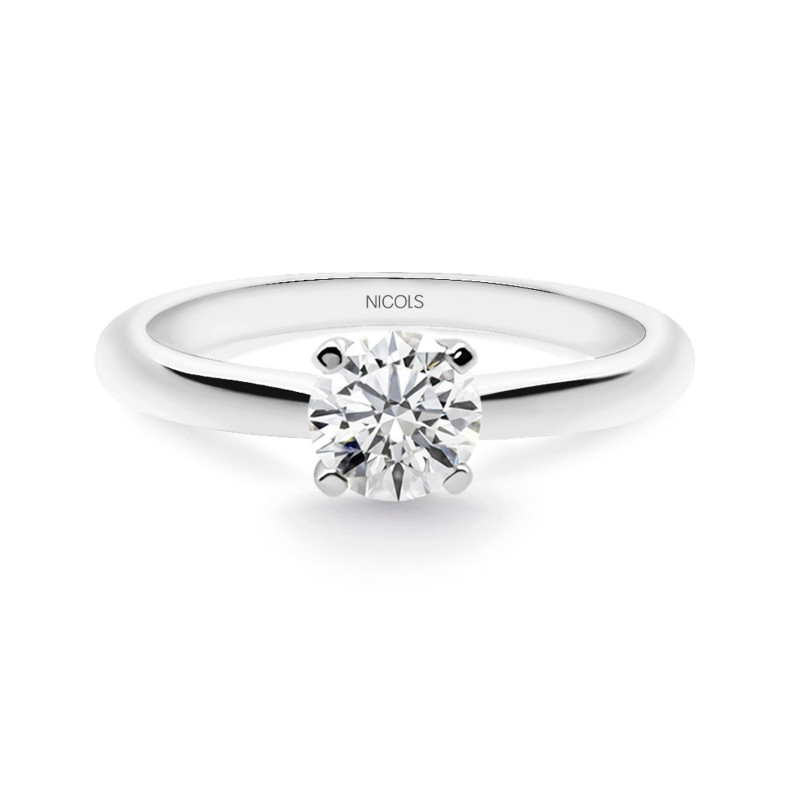 Elle Oro Blanco anel de compromisso (18Kt) com diamante 0.10-0.50ct