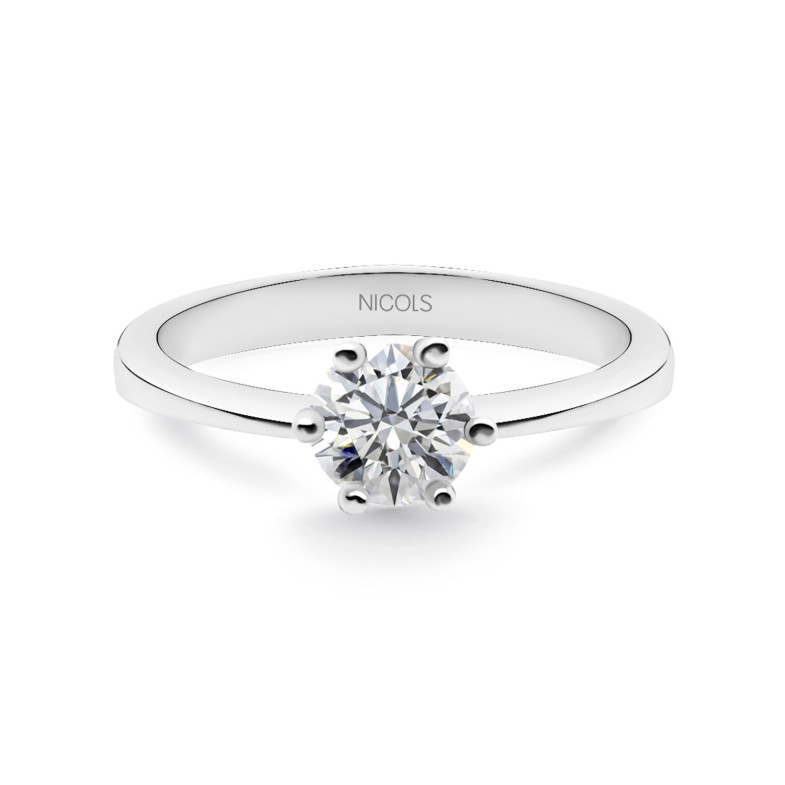 Anel de compromisso de platina de Geraldine com diamante 0.10-0.50ct