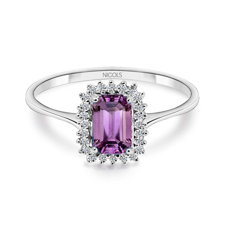 Ametista e Diamante Anello Candy 29210262011