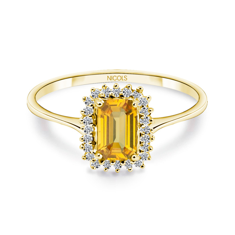 Anello diamante e Citrino Candy 29210262511
