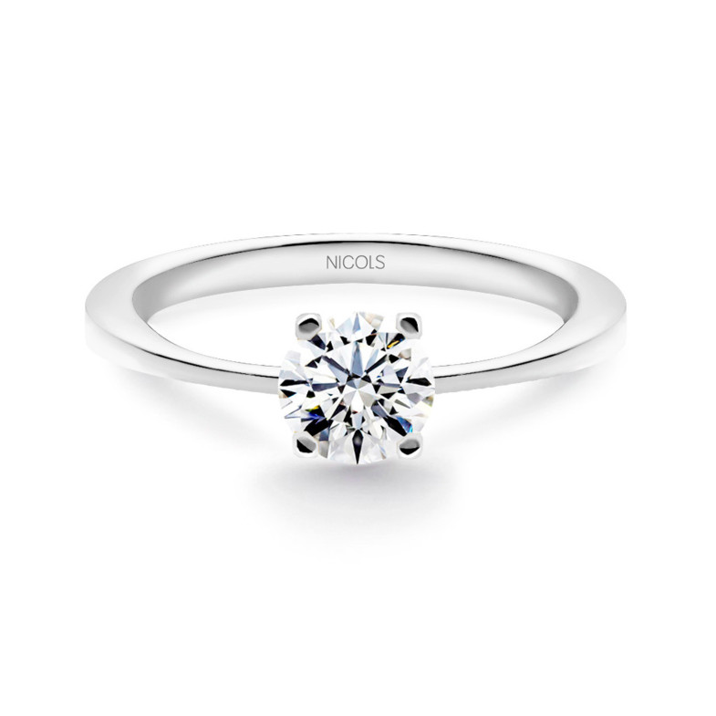 Katherine Platinum Engagement Ring with Diamond 0.10-0.50ct
