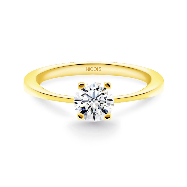 Katherine Yellow Gold (18kt) Anel de compromisso com diamante 0.10-0.50ct