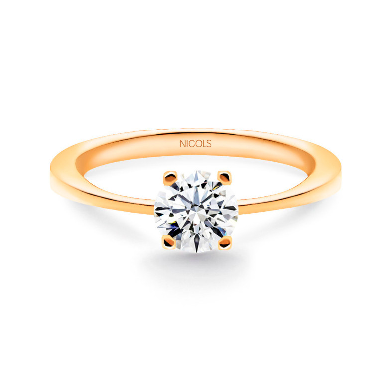 Katherine Engagement Ring Rose Gold (18kt) with Diamond 0.10-0.50ct